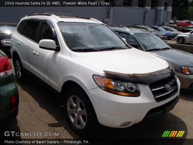 2009 Hyundai Santa Fe SE 4WD in Powder White Pearl