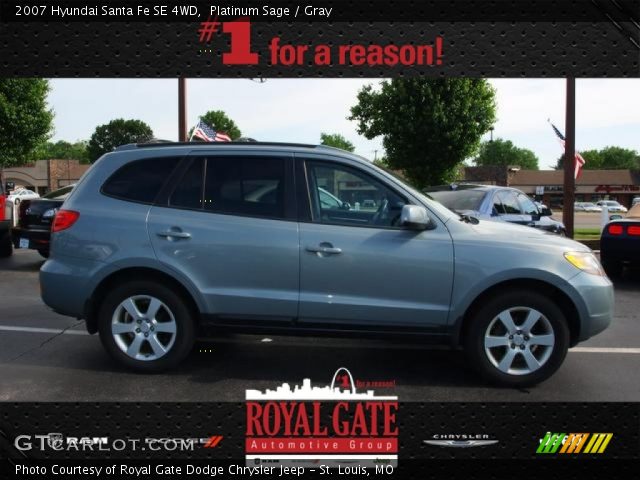 2007 Hyundai Santa Fe SE 4WD in Platinum Sage