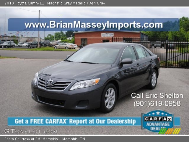2010 Toyota Camry LE in Magnetic Gray Metallic