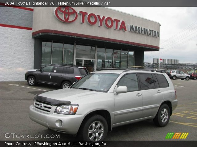 2004 Toyota Highlander V6 in Millenium Silver Metallic