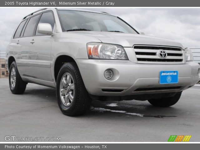 2005 Toyota Highlander V6 in Millenium Silver Metallic