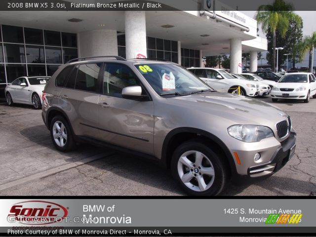 2008 BMW X5 3.0si in Platinum Bronze Metallic