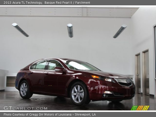 2013 Acura TL Technology in Basque Red Pearl II
