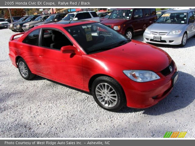 2005 Honda Civic EX Coupe in Rallye Red