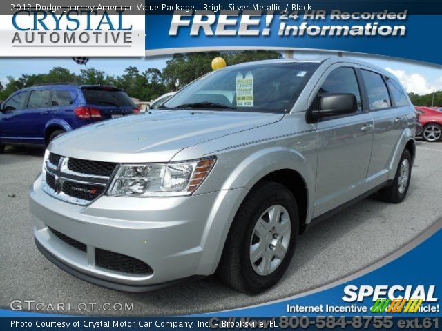 2012 Dodge Journey American Value Package in Bright Silver Metallic