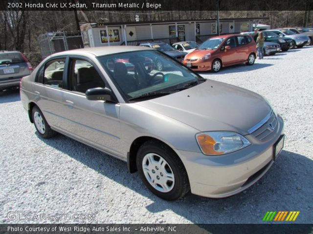 2002 Honda Civic LX Sedan in Titanium Metallic