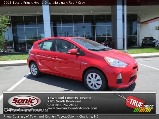 2013 Toyota Prius c Hybrid One in Absolutely Red