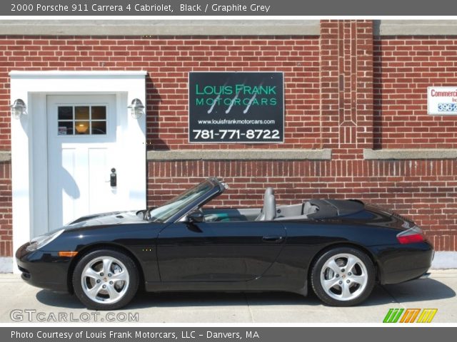 2000 Porsche 911 Carrera 4 Cabriolet in Black