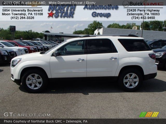 2013 GMC Acadia SLE AWD in White Diamond Tricoat
