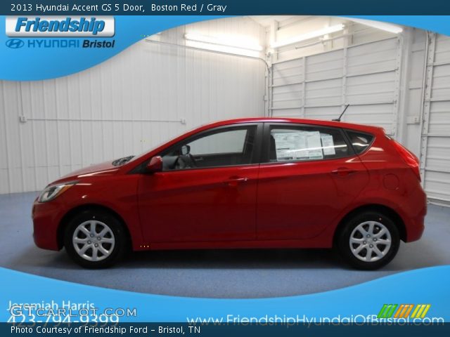 2013 Hyundai Accent GS 5 Door in Boston Red