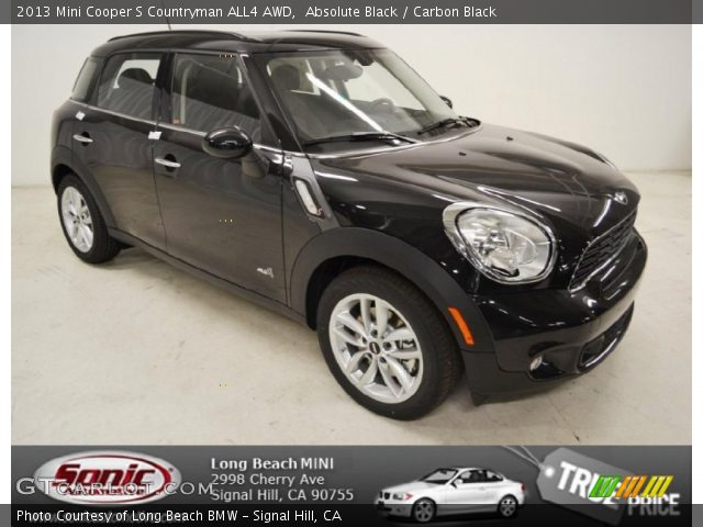 2013 Mini Cooper S Countryman ALL4 AWD in Absolute Black
