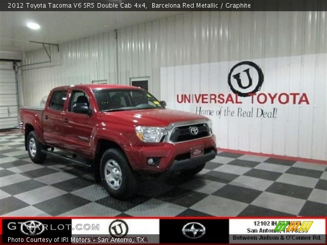 2012 Toyota Tacoma V6 SR5 Double Cab 4x4 in Barcelona Red Metallic