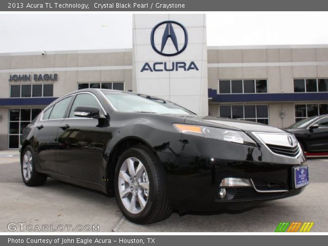 2013 Acura TL Technology in Crystal Black Pearl