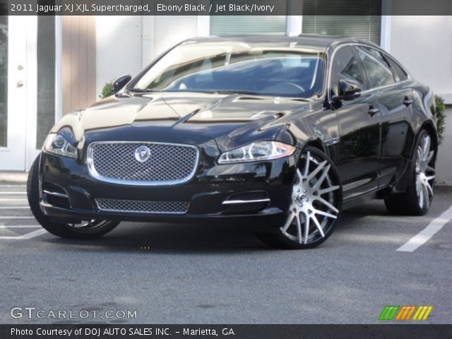 2011 Jaguar XJ XJL Supercharged in Ebony Black