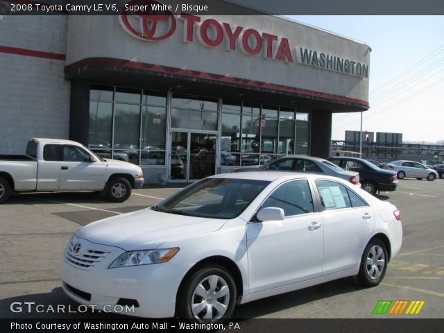 2008 Toyota Camry LE V6 in Super White