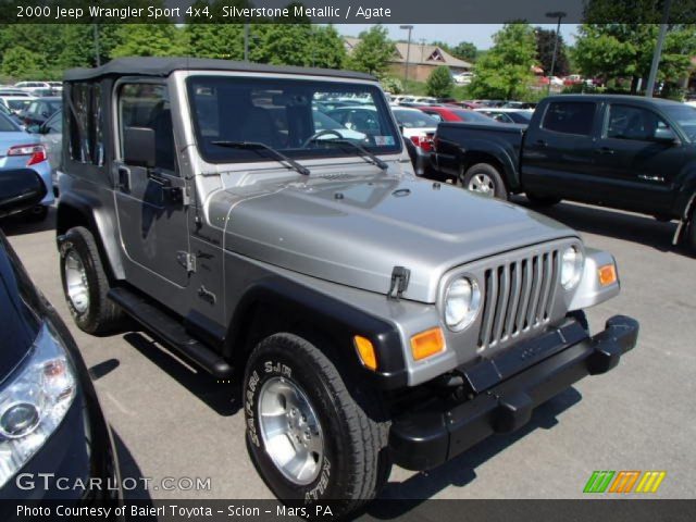 2000 Jeep Wrangler Sport 4x4 in Silverstone Metallic