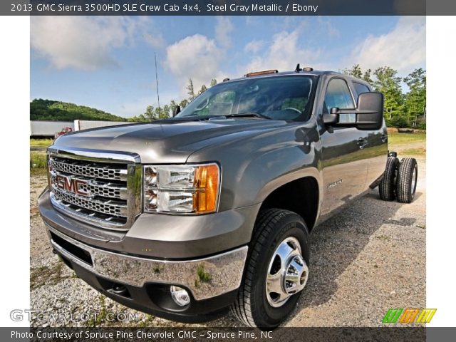 2013 GMC Sierra 3500HD SLE Crew Cab 4x4 in Steel Gray Metallic