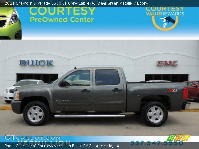 2011 Chevrolet Silverado 1500 LT Crew Cab 4x4 in Steel Green Metallic