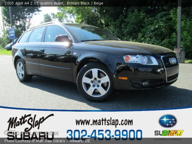 2005 Audi A4 2.0T quattro Avant in Brilliant Black