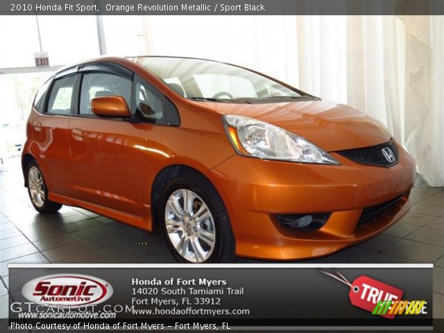 2010 Honda Fit Sport in Orange Revolution Metallic