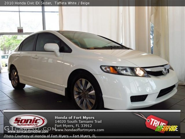 2010 Honda Civic EX Sedan in Taffeta White