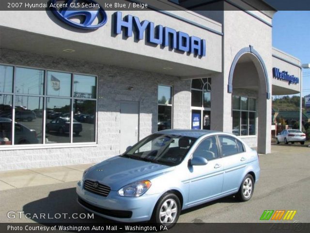 2007 Hyundai Accent GLS Sedan in Ice Blue