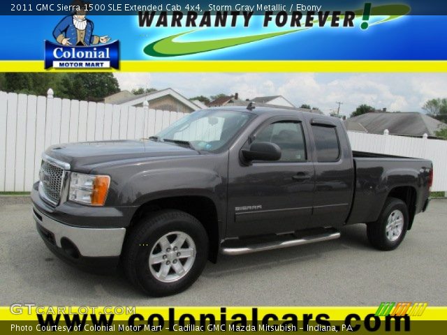 2011 GMC Sierra 1500 SLE Extended Cab 4x4 in Storm Gray Metallic