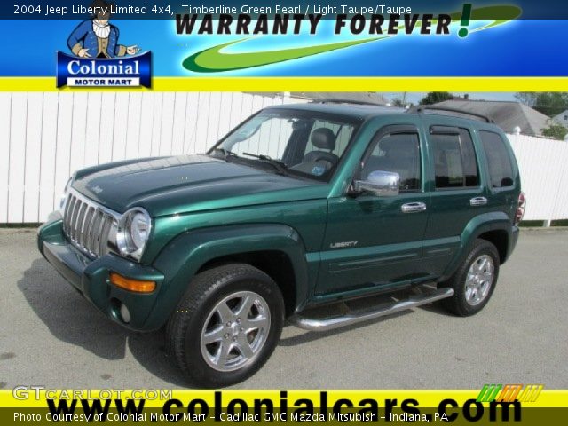 2004 Jeep Liberty Limited 4x4 in Timberline Green Pearl