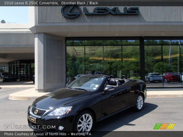 2010 Lexus IS 250C Convertible in Obsidian Black