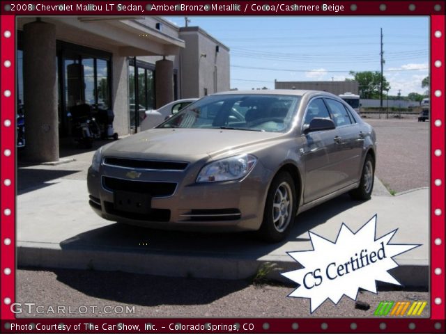2008 Chevrolet Malibu LT Sedan in Amber Bronze Metallic