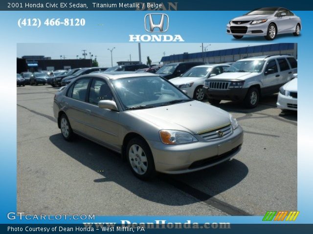 2001 Honda Civic EX Sedan in Titanium Metallic