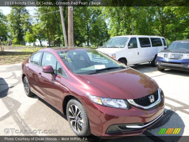 2013 Honda Civic EX Sedan in Crimson Red Pearl