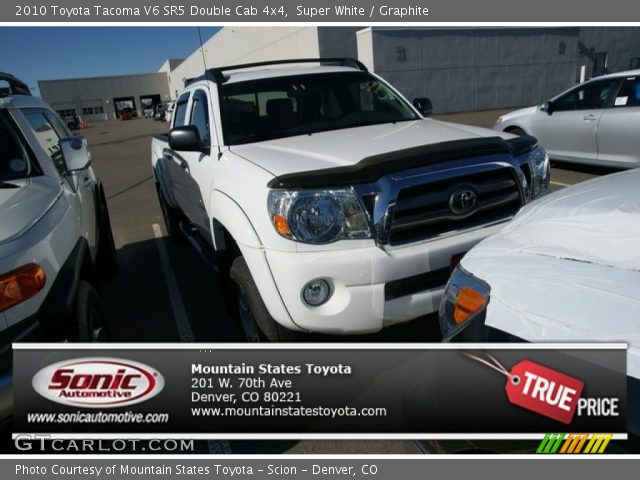 2010 Toyota Tacoma V6 SR5 Double Cab 4x4 in Super White