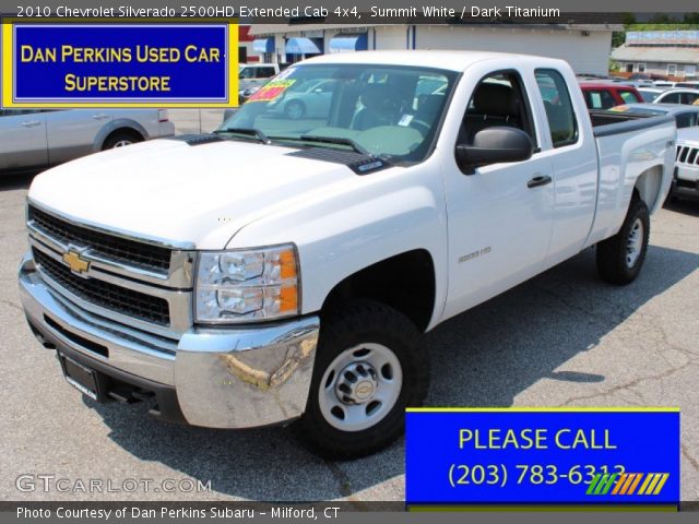 2010 Chevrolet Silverado 2500HD Extended Cab 4x4 in Summit White