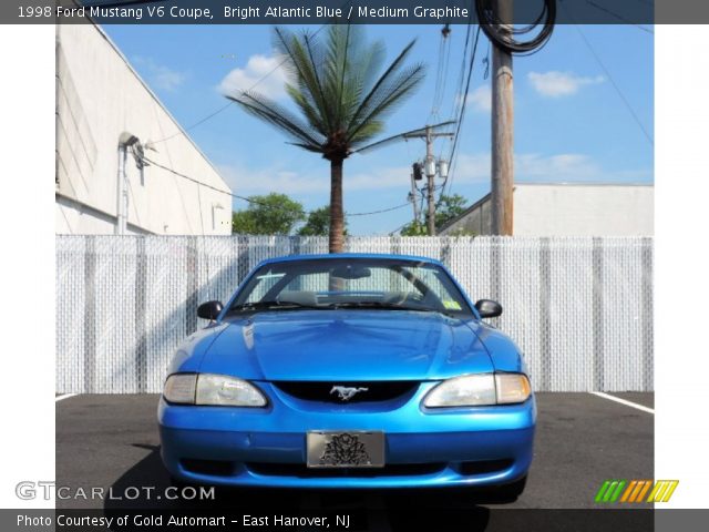1998 Ford Mustang V6 Coupe in Bright Atlantic Blue