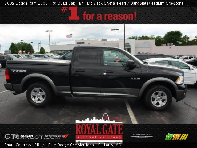 2009 Dodge Ram 1500 TRX Quad Cab in Brilliant Black Crystal Pearl