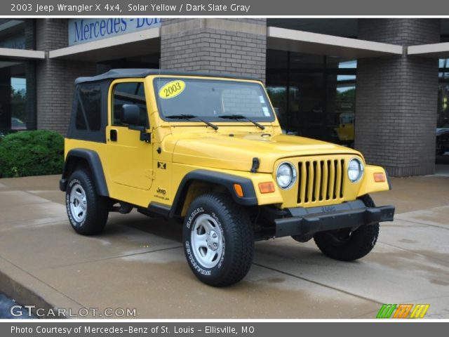 2003 Jeep Wrangler X 4x4 in Solar Yellow