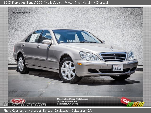 2003 Mercedes-Benz S 500 4Matic Sedan in Pewter Silver Metallic