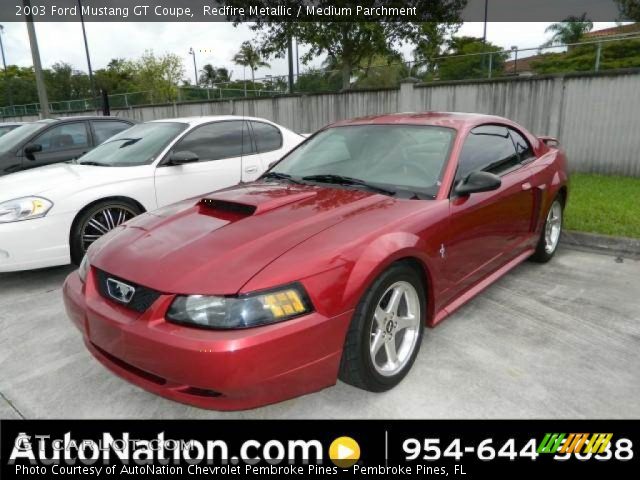 2003 Ford Mustang GT Coupe in Redfire Metallic