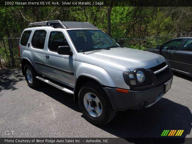 2002 Nissan Xterra XE V6 4x4 in Silver Ice Metallic
