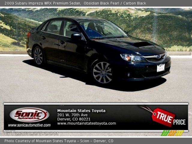 2009 Subaru Impreza WRX Premium Sedan in Obsidian Black Pearl