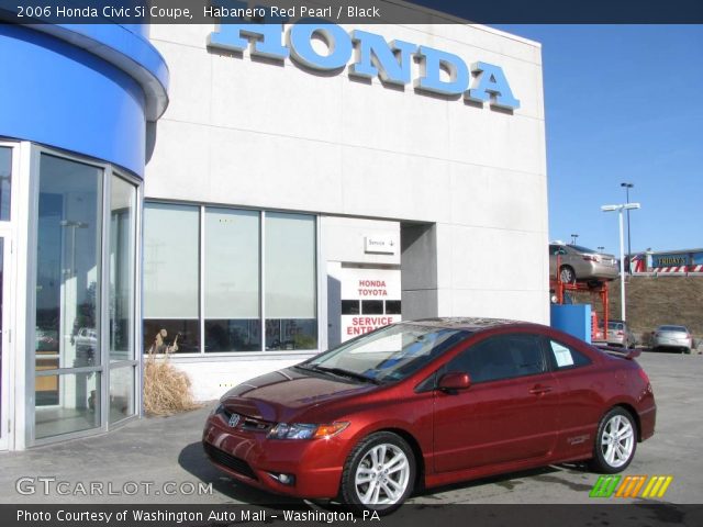 2006 Honda Civic Si Coupe in Habanero Red Pearl