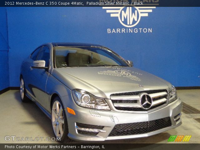 2012 Mercedes-Benz C 350 Coupe 4Matic in Palladium Silver Metallic