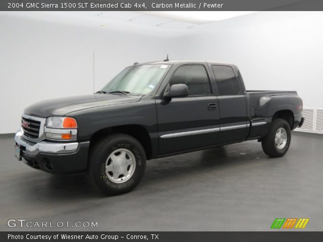 2004 GMC Sierra 1500 SLT Extended Cab 4x4 in Carbon Metallic