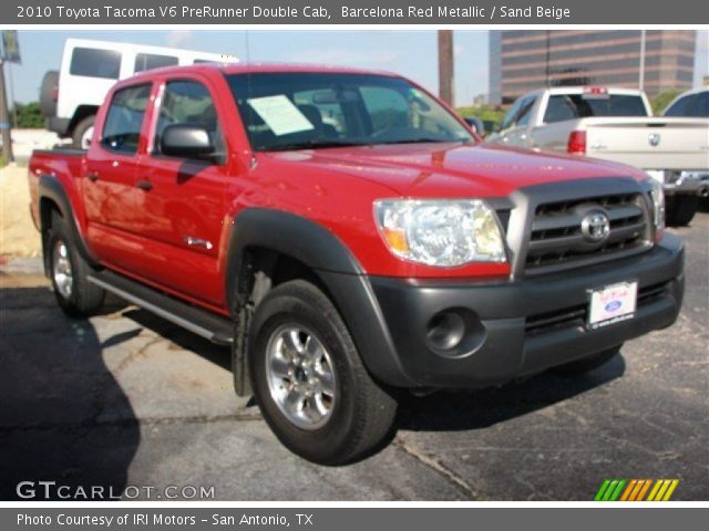 2010 Toyota Tacoma V6 PreRunner Double Cab in Barcelona Red Metallic