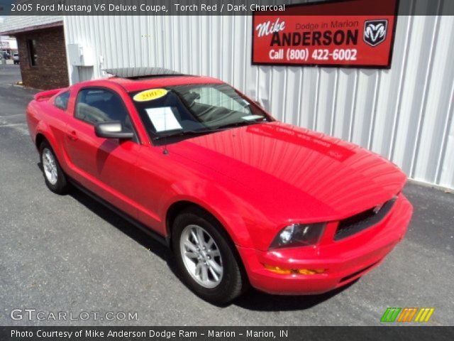 2005 Ford Mustang V6 Deluxe Coupe in Torch Red