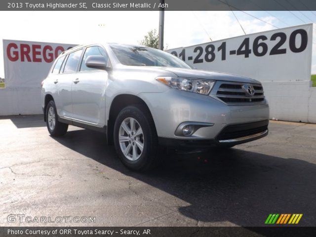 2013 Toyota Highlander SE in Classic Silver Metallic