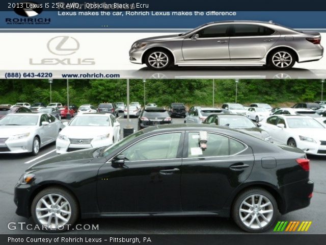 2013 Lexus IS 250 AWD in Obsidian Black