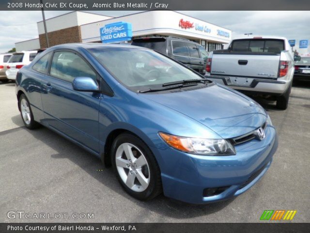 2008 Honda Civic EX Coupe in Atomic Blue Metallic