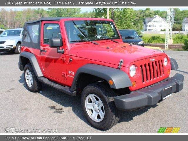 2007 Jeep Wrangler X 4x4 in Flame Red